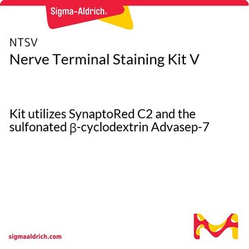 Nerve Terminal Staining Kit V Kit utilizes SynaptoRed C2 and the sulfonated &#946;-cyclodextrin Advasep-7