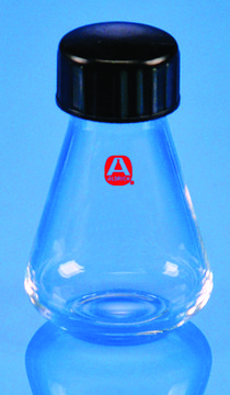 Aldrich&#174; Essentials Erlenmeyer flask, PTFE lined screw cap capacity 50&#160;mL, 24-410 thread, volume 20-50&#160;mL, accuracy: 10&#160;mL