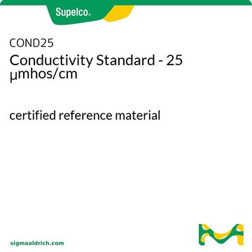 Conductivity Standard - 25 &#956;mhos/cm certified reference material