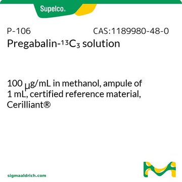 Pregabalin-13C3 solution 100&#160;&#956;g/mL in methanol, ampule of 1&#160;mL, certified reference material, Cerilliant&#174;