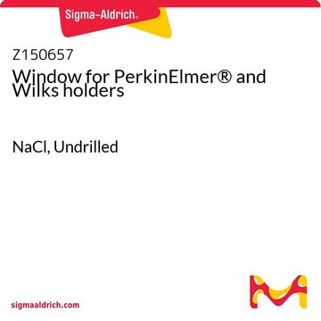 用于 PerkinElmer&#174; 和 Wilks 固定装置的窗片 NaCl, Undrilled