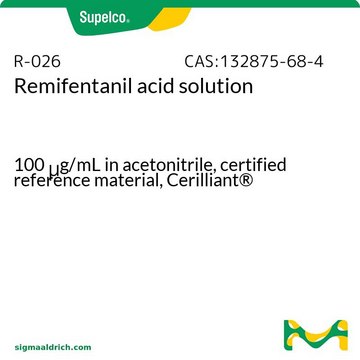 瑞芬太尼标准液 溶液 100&#160;&#956;g/mL in acetonitrile, certified reference material, Cerilliant&#174;