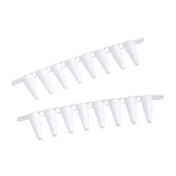 Eppendorf&#174; real-time PCR tube strips without caps pack of 120&#160;strips (10 × 12 strips of 8 tubes)