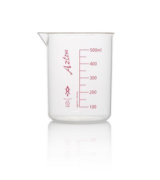 Azlon Graduated Griffin-Style Low Form Beakers polymethylpentene, capacity 500&#160;mL