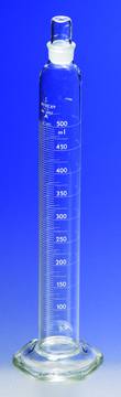 Pyrex&#174; serialized/certified graduated cylinder with Pyrex&#174; stopper volume 50&#160;mL