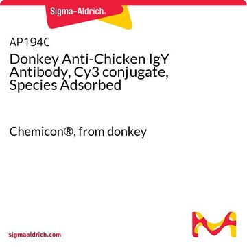 驴抗鸡IgY抗体，Cy3偶联物，吸附物种 Chemicon&#174;, from donkey