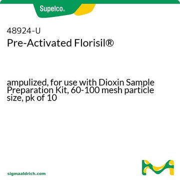 Pre-Activated Florisil&#174; ampulized, for use with Dioxin Sample Preparation Kit, 60-100&#160;mesh particle size, pk of 10