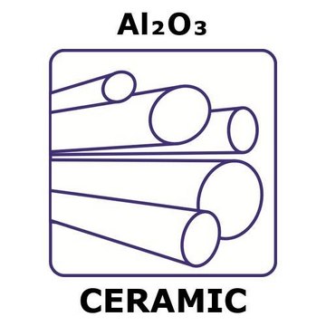 Alumina rod, 6.0&#160;mm diameter, length 200 mm, purity 99%