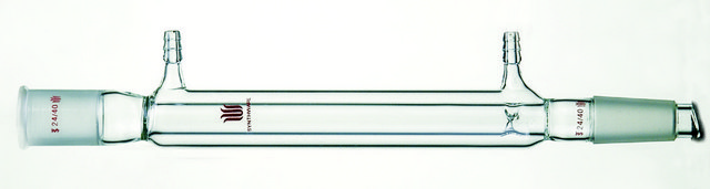 Synthware&#8482; water jacketed distillation column with indents to support packing material joint: ST/NS 19/22, jacket H 200&#160;mm