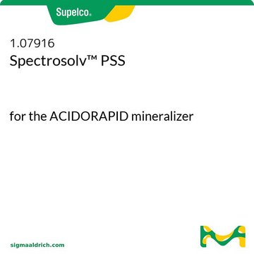 Spectrosolv PSS for the ACIDORAPID mineralizer