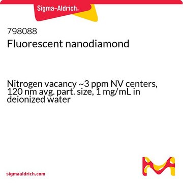 纳米金刚石荧光剂 Nitrogen vacancy ~3 ppm NV centers, 120&#160;nm avg. part. size, 1&#160;mg/mL in deionized water