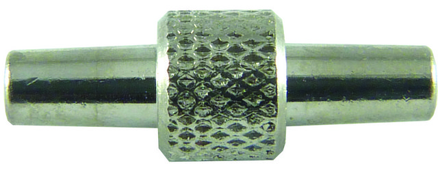 1-way Luer-to-Luer adapter ML to ML (plated brass)