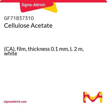 Cellulose Acetate (CA), film, thickness 0.1&#160;mm, L 2&#160;m, white