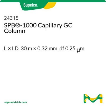 SPB&#174;-1000 毛细管GC色谱柱 L × I.D. 30&#160;m × 0.32&#160;mm, df 0.25&#160;&#956;m