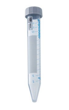 Eppendorf&#174; Conical Tubes with SafeCode system (data matrix code and plain text labels) non-sterile, screw cap, capacity 15&#160;mL, PCR clean, pack of 10 × 50&#160;ea