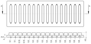 Reaction chamber chip - various volume chambers Fluidic 620, COC