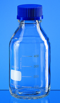 BRAND&#174; laboratory bottle, graduated with screw cap capacity 100&#160;mL