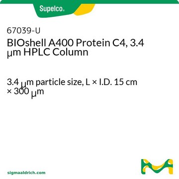 BIOshell A400 Protein C4, 3.4 &#956;m HPLC Column 3.4&#160;&#956;m particle size, L × I.D. 15&#160;cm × 300&#160;&#956;m