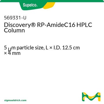 Discovery&#174; 反相酰胺 C16 高效液相色谱柱 5&#160;&#956;m particle size, L × I.D. 12.5&#160;cm × 4&#160;mm