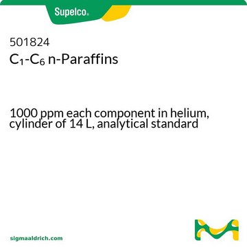 C1-C6 正链烷烃 1000&#160;ppm each component in helium, cylinder of 14&#160;L, analytical standard