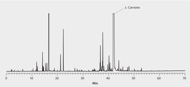 GC Analysis of L-Carvone Enantiomer in Scotch Spearmint Essential Oil on Astec&#174; CHIRALDEX&#8482; G-TA suitable for GC