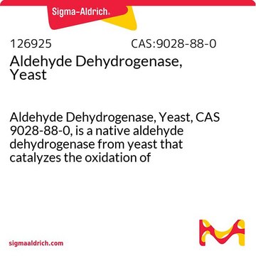 Aldehyde Dehydrogenase, Yeast Aldehyde Dehydrogenase, Yeast, CAS 9028-88-0, is a native aldehyde dehydrogenase from yeast that catalyzes the oxidation of acetaldehyde to acetic acid.