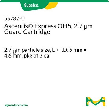 Ascentis&#174; Express OH5, 2.7 &#956;m Guard Cartridge 2.7&#160;&#956;m particle size, L × I.D. 5&#160;mm × 4.6&#160;mm, pkg of 3&#160;ea