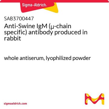 Anti-Swine IgM (&#956;-chain specific) antibody produced in rabbit whole antiserum, lyophilized powder