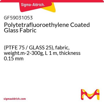 Polytetrafluoroethylene Coated Glass Fabric (PTFE 75 / GLASS 25), fabric, weight.m-2-300g, L 1 m, thickness 0.15 mm