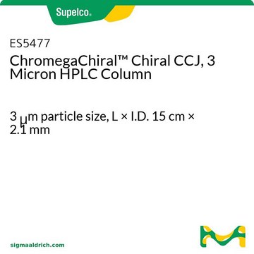 ChromegaChiral&#8482; Chiral CCJ, 3 Micron HPLC Column 3&#160;&#956;m particle size, L × I.D. 15&#160;cm × 2.1&#160;mm