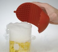 Rubber hand protector green silicone, W × H 10 cm × 19 cm , 3⅞ x 7½"