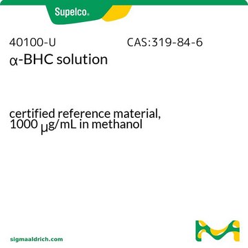 &#945;-六六六 溶液 certified reference material, 1000&#160;&#956;g/mL in methanol