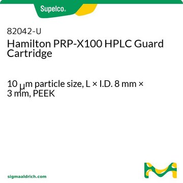 Hamilton PRP-X100 HPLC Guard Cartridge 10&#160;&#956;m particle size, L × I.D. 8&#160;mm × 3&#160;mm, PEEK