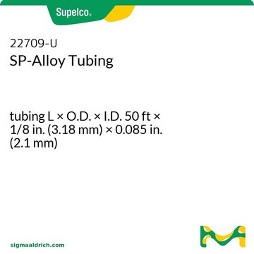 SP 合金管 tubing L × O.D. × I.D. 50&#160;ft × 1/8&#160;in. (3.18&#160;mm) × 0.085&#160;in. (2.1&#160;mm)