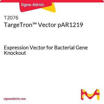 TargeTron&#8482; Vector pAR1219 Expression Vector for Bacterial Gene Knockout