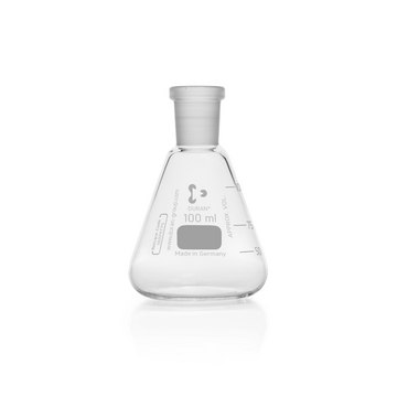 DURAN&#174; Erlenmeyer flask with standard ground joint flask capacity 100&#160;mL, flask joint: ST/NS 19/26