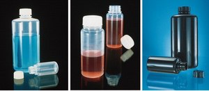 Nalgene® FEP bottle Wide-mouth, capacity 500 mL, clear Bottle