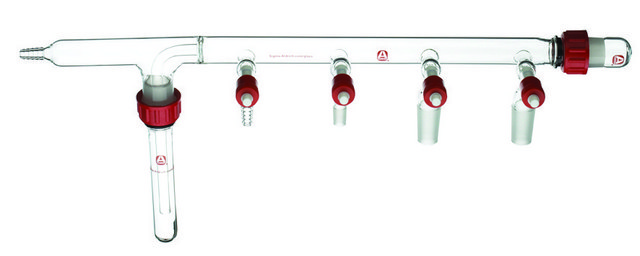 Aldrich&#174; manifold with trap male joint: ST/NS 14/20 (1), male Joints: ST/NS 24/40 (2), PTFE valves