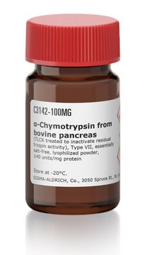 &#945;-Chymotrypsin from bovine pancreas (TLCK treated to inactivate residual tryspin activity), Type VII, essentially salt-free, lyophilized powder, &#8805;40&#160;units/mg protein