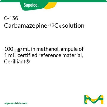 卡马西平-13C6标准液 溶液 100&#160;&#956;g/mL in methanol, ampule of 1&#160;mL, certified reference material, Cerilliant&#174;