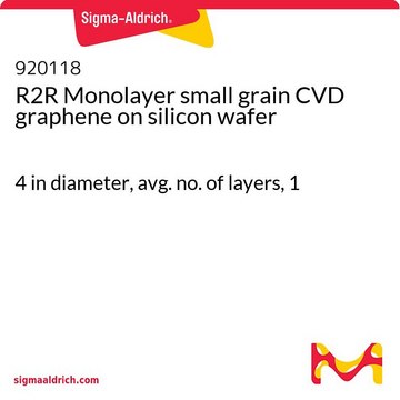 R2R Monolayer small grain CVD graphene on silicon wafer 4 in diameter, avg. no. of layers, 1