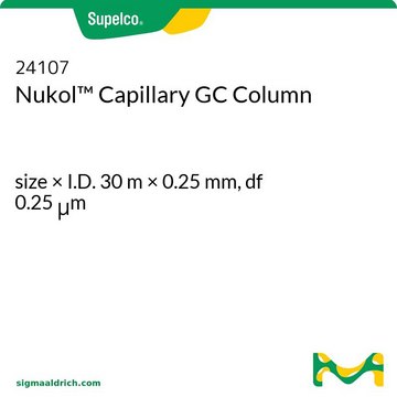 Nukol Capillary GC Column size × I.D. 30&#160;m × 0.25&#160;mm, df 0.25&#160;&#956;m