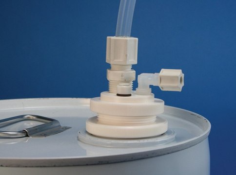 VerSA-Flow&#8482; can and drum dispenser High-flow pressure-delivery cap with 2 in. buttress thread