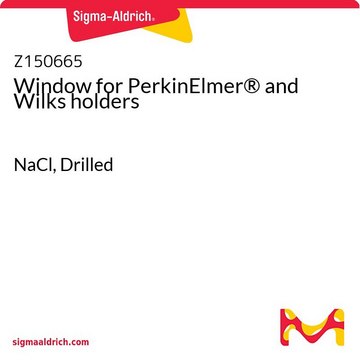 Window for PerkinElmer&#174; and Wilks holders NaCl, Drilled