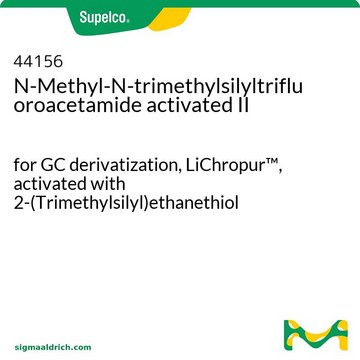 N-Methyl-N-trimethylsilyltrifluoroacetamide activated II for GC derivatization, LiChropur&#8482;, activated with 2-(Trimethylsilyl)ethanethiol