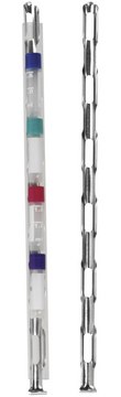 Cryogenic Vial Cane to hold, 6 x 5.0 mL&#160;vials per rack, clear aluminum