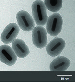 金纳米棒 10 nm diameter, silica coated, λmax, 808 nm, dispersion in H2O