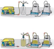 Set of 8 Tubes For connection of adapters to GL45 cap. To be used in ReadyStream®workflow.