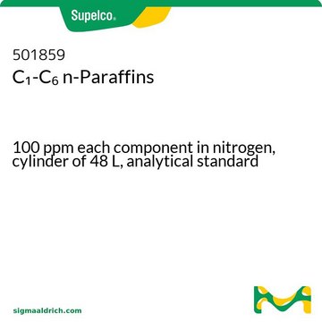 C1-C6 n-Paraffins 100&#160;ppm each component in nitrogen, cylinder of 48&#160;L, analytical standard