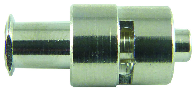 1-way Luer-to-Luer adapter FLL to MLL (plated brass)